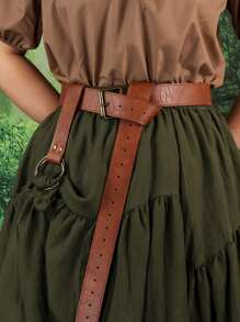 1PC Medieval Alchemy Retro Belt Viking Knight Coplay Accessories Larp Halloween Costumes Props - B - View 3