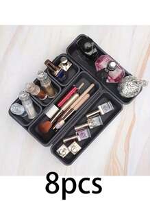 8 件装多功能文具收纳盒 - 大容量收纳盒，防水化妆盒，化妆品收纳盒，桌面收纳盒，办公用品收纳和组织，自由组合小物品收纳盒，厨房收纳盒，创意多用途塑料收纳盒，餐具收纳盒，化妆品收纳盒，桌面收纳盒，办公用品收纳和组织，自由组合小物品收纳盒，厨房，卧室，办公室，家居必备万圣节装饰、房间装饰、圣诞装饰、万圣节、万圣节装饰、圣诞节、万圣节装饰、圣诞装饰、秋季装饰、圣诞装饰、收纳、收纳 - 彩色 - 查看 13