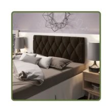 Double Bed Headboard - Paris Model - Colors - 鏽棕色 - 查看 2