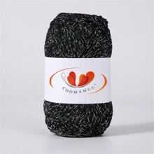 1pc 100g Silver Thread Hollow  Yarn For DIY Hand-Knitting Bags, Hats, Textile Crafts, Shiny Linen Thread - Multicolor - View 11