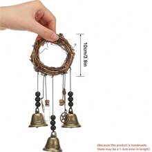 1PC Witch Bells Protection Door Hanger Hanging Witch Wiccan Decor Tree Wind Chimes Wiccan Decor Witchcraft Supplies Witches Bells For Door For Protection - Witch Bells - View 11