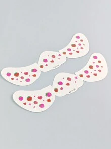 2 tờ hình xăm mặt trái cây hình dán chống thấm nước hình xăm tạm thời hình dán tàn nhang hình xăm mặt dễ thương ngọt ngào cho tiệc làm đẹp lễ hội nghệ thuật cơ thể trang trí trang điểm - Nhiều màu - Xem 3