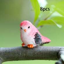 8pcs Phim hoạt hình dễ thương Chim Khu vườn cổ tích Ngon Phụ kiện Thu nhỏ Hình động vật Nhựa Thủ công mỹ nghệ Trang trí Đồ trang trí - Nhiều màu - Xem 14