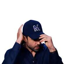 Curved Brim Cap Fits M Adjustable Strap High Quality Immediate Shipping - 藏蓝色 - 查看 3