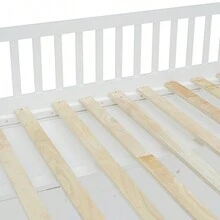 Full Size House Loft Bed With Ladder And Wardrobe-White - 白色+實木+全如圖 - 查看 15