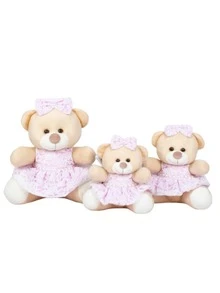 Smaller Trio Of Bears Dressed In Lace 15/18/22 - Sweet Milk Plush - màu hồng - Xem 1