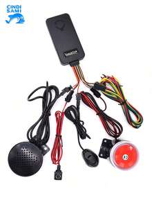 CINDI SAMI GPS Antirrobo Intercomunicador De Voz Localizador GPS Con Control Remoto Y Alarma De Altavoz - Negro - Ver 5