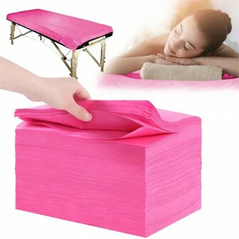 10/20/50pcs Disposable Non-Woven Thick & Breathable Massage Bed Sheets, Beauty Salon Bed Covers