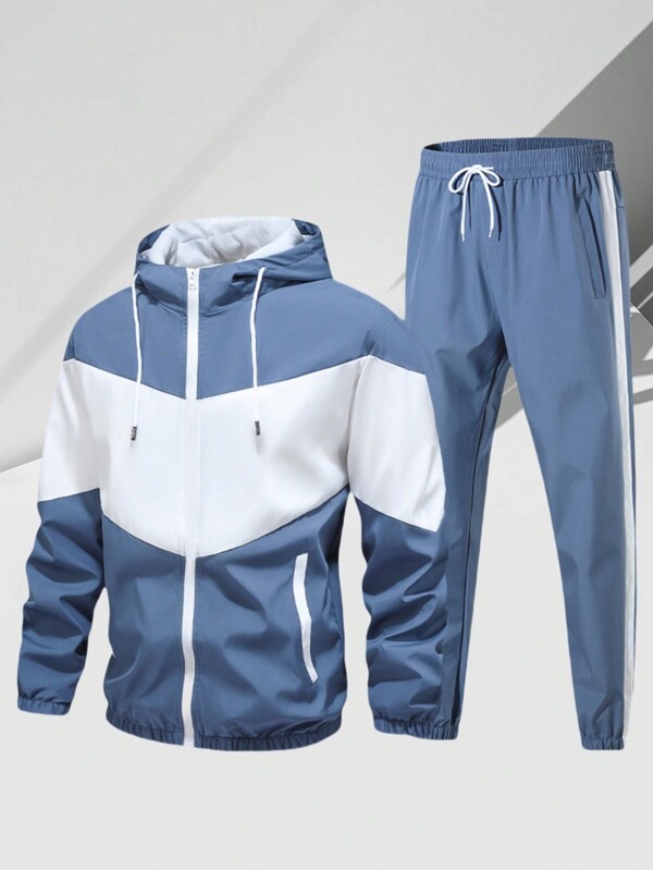 Alpha Camp Completo casual da uomo in stile boyfriend, giacca e pantaloni sportivi autunnali, di ed elegante look da ragazzo per uomini giovani