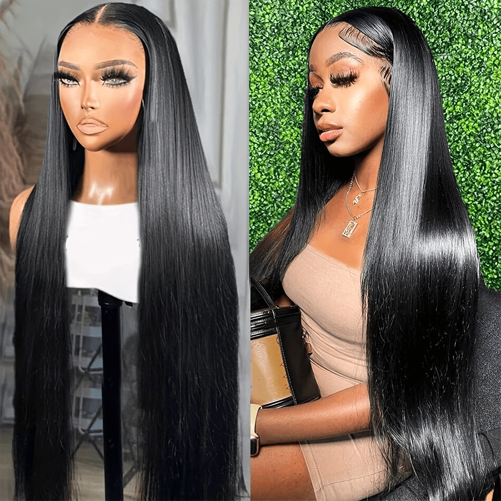 Straight Lace Front Wigs Human Hair 13x4 13x6 Transparent HD Lace Front Wigs Human Hair Pre Plucked 180% Density Straight Lace Frontal Wigs Human Hair With Baby Hair For Women