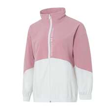 Under Armour Áo khoác nữ dệt kim có mũ trùm đầu, kiểu dáng thường ngày, nên đặt mua nhỏ hơn một size. - Hồng/trắng - Xem 1