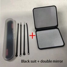 4 Pieces Professional Acne & Blackhead Remover Tool Kit - Includes Blackhead Extractor, Pimple Needle, Comprehensive Facial Cleansing Tool (Rose Gold 4 Pieces Set)
