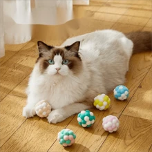 4 pièces Jouet à chat Pccat, attrape-chat de sisal, jouets interactifs d'entraînement, jouets intéressants, jouets pour chat, couleur aléatoire