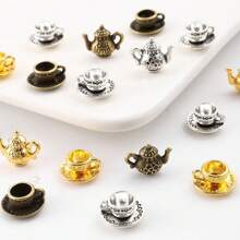 9-50pcs Mini Alloy Charms Coffee Cup Teapot Spoon Tableware Kitchen Charms Pendant For DIY Craft Jewelry Making Necklace Bracelet Key Chain - Alloy Pendant - View 10