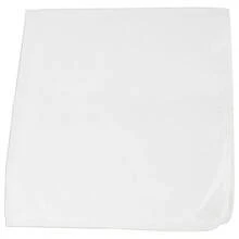 Mechaly Polyester Bandana - Paisley And Solid Colors - Pack Of 4 - Plain White - View 2