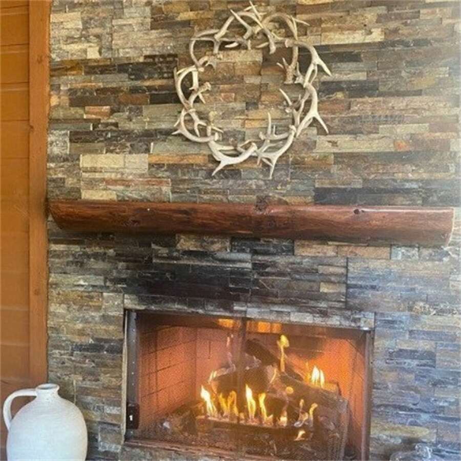 1pc Rustic Farmhouse Antler Wreath Decor, New Arrival Cross-Border Product - Multicolor - View 1