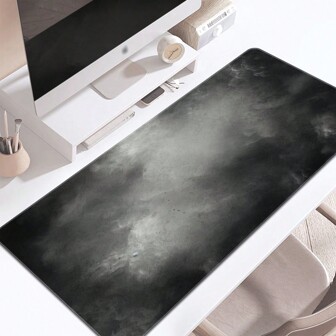 1pc Art Gradient Gray Smoke Mouse Pad Gaming Mouse Pad Multi-Size Keyboard Desk Mat Rubber Anti-Slip Office Mouse Pad Desk Accessories Keyboard Desk Pad For School Office Home Gift For Friend Family