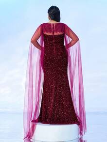 seomiscky Plus Size Shiny Beaded Camisole Bodycon Party Dress