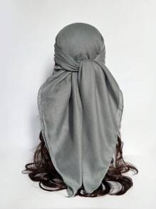 1pc Women's Pure Headscarf Square Scarf Silk Scarf Imitation Linen Hairband Decoration Bandana Shawl Badanatop Headscarf Blue Bandana Silk Scraf Bandana,Hair Band,Head Band Ideal For Dressing Up Your Look - Multicolor - View 18