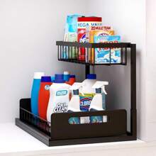 Under Sink Organizer And Storage, 1Pack Pull Out Cabinet Organizer Slide Out Sink Shelf Cabinet Storage Shelves, Under Sink Storage For Kitchen Bathroom Cabinet