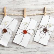 100 件白色迷你干满天星花束 - 精致象牙石膏花瓶填充物、婚礼装饰、家庭办公室、派对、花园、卡片制作、DIY 插花用品 - 白色 - 查看 3