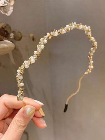 Elegant 1st Dampärldekoration Moderiktigt Pannband För Hårdekoration, Hårband, Hårringar, Håraccessoarer Pannband