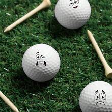 24 Pcs Creative Pattern Golf Ball Marking Stickers For Identify Golf Balls 2 Sheets Golf Ball Customise Markers Golfer Gift Golfing Accessories - White - View 5