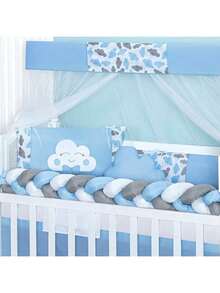 COMPLETE AMERICAN AND NATIONAL SLIM BABY CRIB KIT, FITS CRIB WITH MATTRESS UP TO 130CM X 70CM PROMOTION - 藍雲 - 查看 4