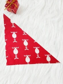 Pet Christmas All-Over Print Bandana, Pet Accessories