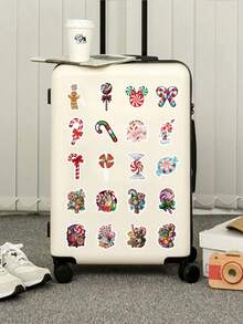 60 张圣诞贴纸、节日贴纸、驯鹿、拐杖糖、圣诞老人、圣诞树、圣诞夜、。 - 彩色 - 查看 11