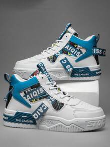 L.S.W.P 男士时尚滑板鞋，舒适防滑休闲系带运动鞋，适合户外活动，时尚中性设计 - 日蘭 - 查看 5