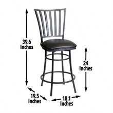 Stellan - Swivel Counter Stool - Black