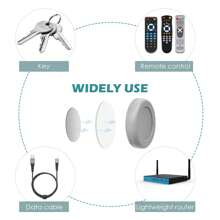WALLFID Magnetic Remote Control Holder Wall Mount Holders Hole-Free Phone Charging Organizer Storage Containers For Home Office School Supply Storage - Strong Magnet Securely Hold - 灰色-10pcs - 查看 6