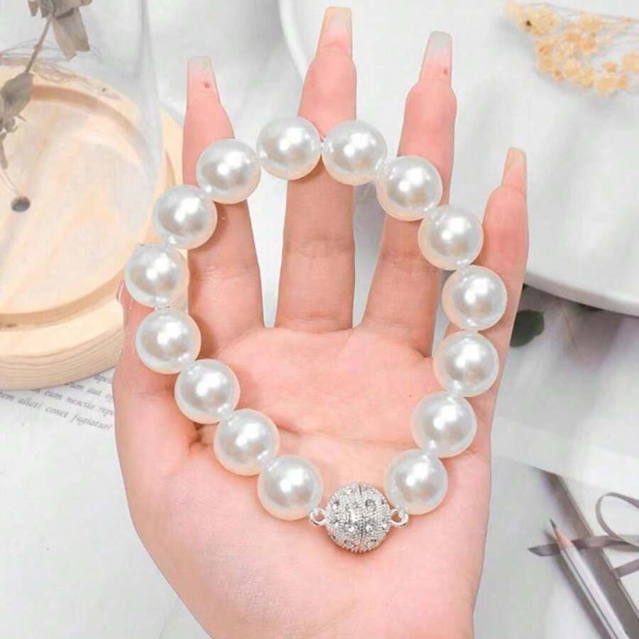 New Magnetic Window Curtain Clip, Elegant Pearl Magnetic Curtain Tie Backs, No Drilling Magnetic Curtain Clips And Tassels - Multicolor - View 1