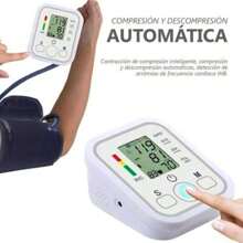 Monitor inteligente de Presión Arterial automático y con voz en español que da indicaciones ,mediciones automáticas, compresión y descompresión automática , Baumanómetro - Multicolor - Ver 3