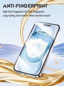 ZYONS 4 件/套钢化玻璃全覆盖屏幕保护膜 Super 9D（2 件）+ 3D 摄像头夜视镜头保护膜（2 件），兼容 17 Pro Max/17 Pro/17 Air/17/16 Pro Max/16 Plus/16E//15 Pro Max/14/13 Mini/12/11 - 2PCS Super 9D+2PCS Camera lens film - 查看 8