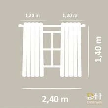 Elegant Kitchen Curtain 2.40 X 1.40 Various Prints - Bestick - Visa 4