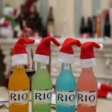 圣诞装饰圣诞装饰用品，圣诞老人迷你帽，酒瓶迷你帽，圣诞小礼物 - 紅白色 - 查看 5