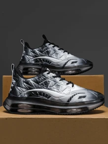 Unisex Sports Running Shoes, Men's Popular Casual Sneakers, Versatile Non-Slip Lightweight Breathable Sports Shoes, Travel Shoes, New Fashionable Thick Sole Shock Absorbing Running Shoes (Size Runs Small, Recommend Ordering One Size Up)