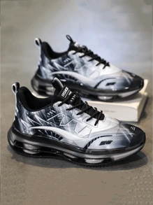 Unisex Sports Running Shoes, Men's Popular Casual Sneakers, Versatile Non-Slip Lightweight Breathable Sports Shoes, Travel Shoes, New Fashionable Thick Sole Shock Absorbing Running Shoes (Size Runs Small, Recommend Ordering One Size Up)