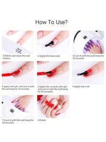 1set/6pcs 15ml Aurora Gloss Nail Polish Gel, Mermaid Series 2024 New Design, Salon Professional Use - Multicolor - View 11
