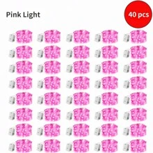 40 件/20 件微型仙女灯，6.56 英尺 20 LED 电池供电银线星光灯串，适用于 DIY 卧室装饰、婚礼、派对、节日、圣诞节 - 带闪烁开关控制 - 彩色 - 查看 14