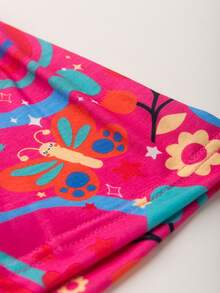 Summer Romper For Girls With Tie Back And  Rainbow - Hồng - Xem 4