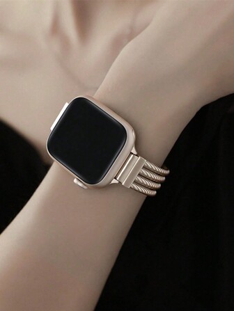 Compatible With Apple Watch Band 38/40/41/42/44/45/49mm, Adjustable Women Men Metal Strap Compatible With Apple Watch Series Ultra2 Ultra 9/8/7/6/5/4/3/2/1 SE2 SE As A Gift For Students Returning To School