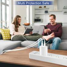 JOZASHON 10 英尺双端口充电器兼容 15 Pro Max 快速充电，20W 双端口 USB C 充电器块，带 10 英尺长 USB C 至 C 快速充电线，兼容 15 Pro Max/15 Pro/15 Plus、三星 Galaxy - 查看 5