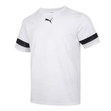 TeamRISE Jersey Men's Casual Short Sleeve Training Sports T-Shirt, Recommend Ordering One Size Down - White - View 3