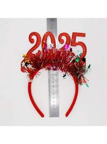 3 Packs 2025 New Year & Christmas Headpieces - Shiny Metallic Wire Stars Headdress, Suitable For Party, Photo Props And General Use - Washable Plastic Hair Accessories, Celebration, Christmas - 3 - View 3
