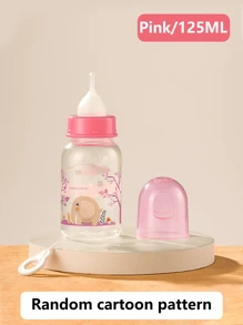 1pc Cartoon Design Baby Bottle For Newborn Kitten Puppy Pet Feeding Milk Bottle With Nipple