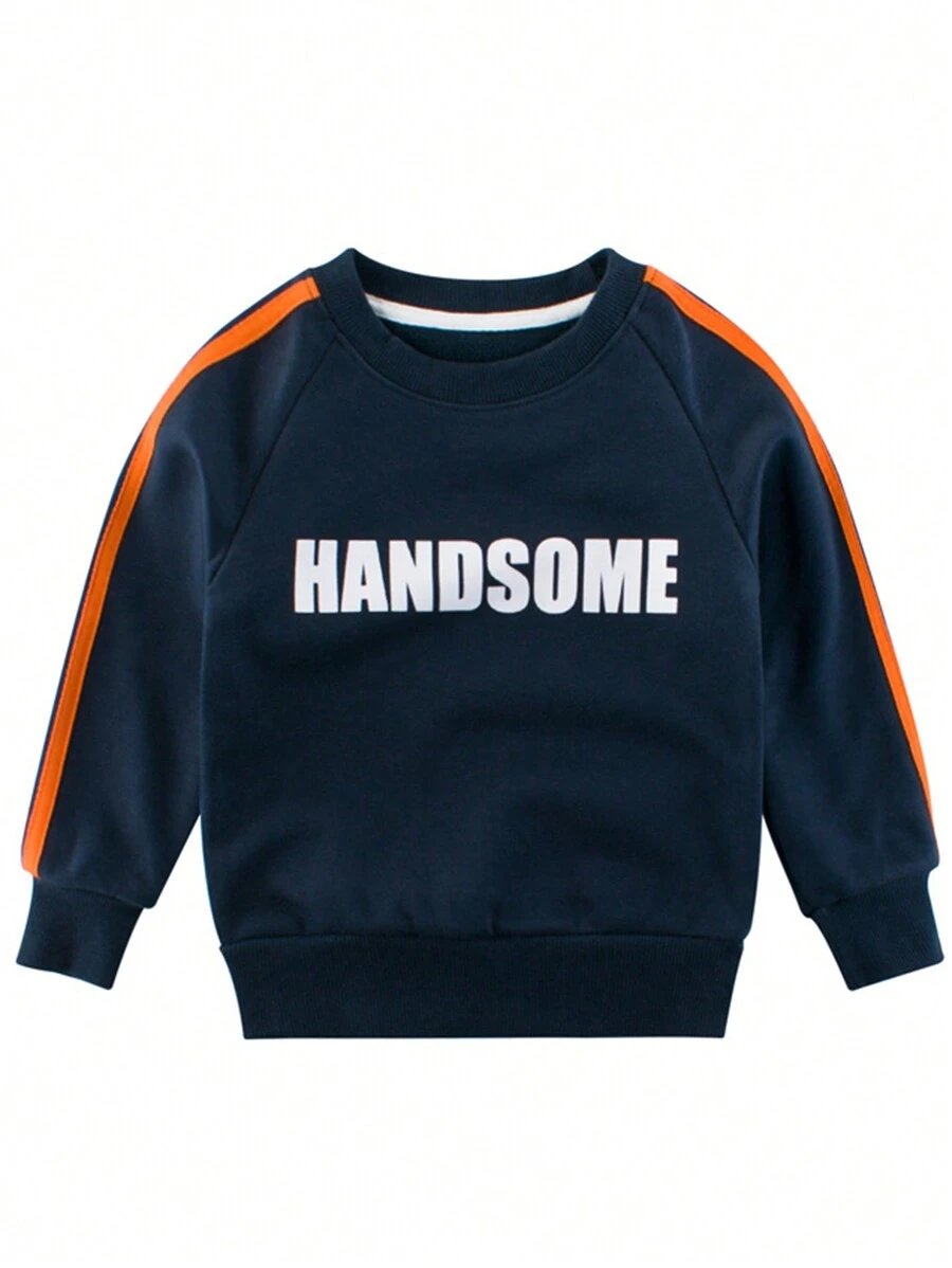 Nowe bluzy z kapturem dla dzieci z polaru z nadrukiem w kształcie litery na jesień/zimę