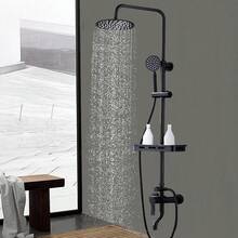 手持花洒 家居浴室装饰 - 黑色 - 查看 2